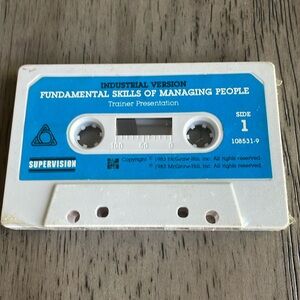 Vintage Fundamental Skills of Managing People Trainer Presentation Cassette